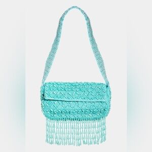 Fame Beaded Fringe Rectangle Shoulder Bag 10070032338